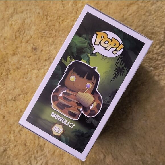 Funko Pop The Jungle Booke Mowgli with Kaa Vinyl Figure - Picture 4 of 7